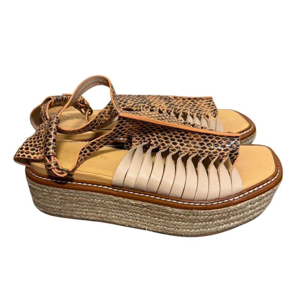 Ulla Johnson Valencia Twisted Espadrille Platform Sandals Sz. 39 (US 8.5) - Picture 3 of 9